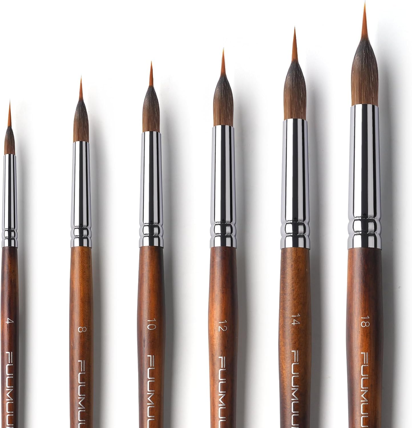 Detalle de Fuumuui Watercolour Brushes, 6-Piece Set