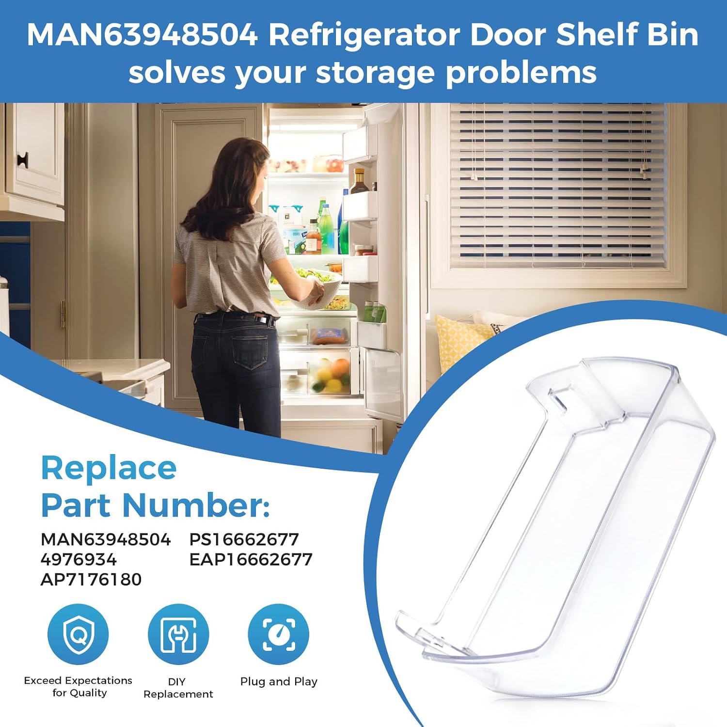 Thumbnail 2 de MAN63948504 Refrigerator Door Shelf Bin