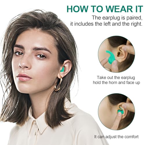 Thumbnail 3 de Tappi per le orecchie per nuoto FNGXX – 3 paia in silicone riutilizzabili, antiscivolo