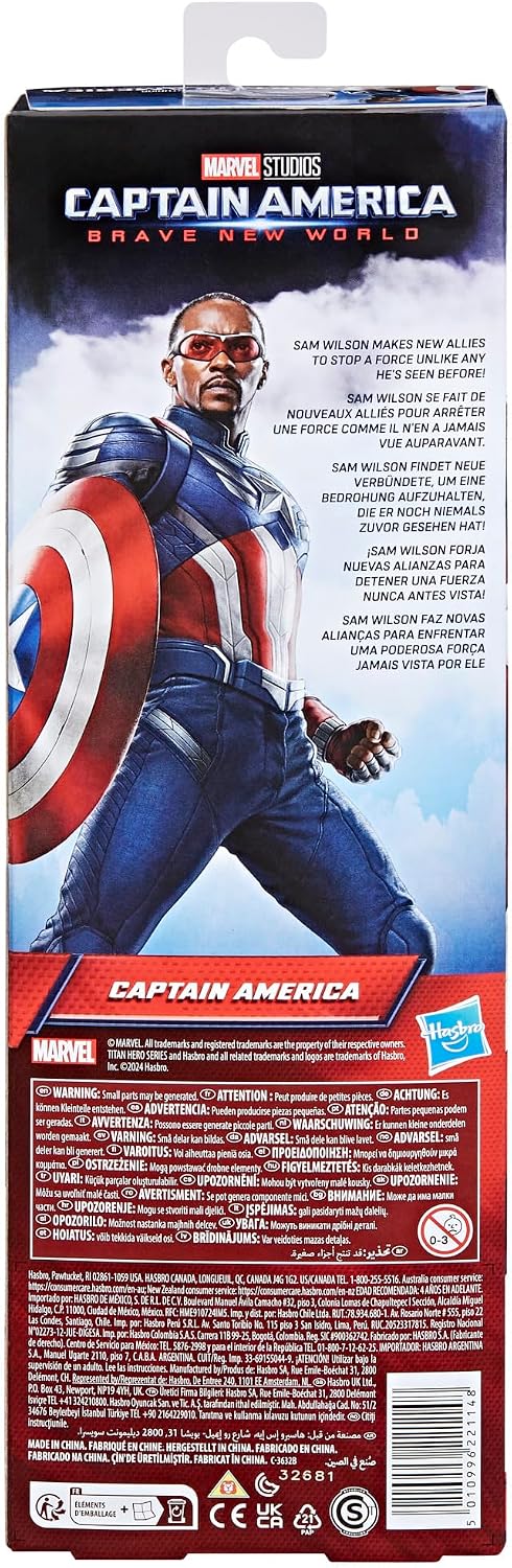 Thumbnail 4 de Marvel Titan Hero Captain America 30 cm 🧑🚀
