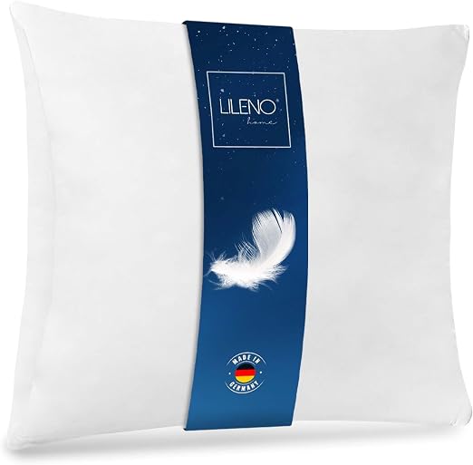 Detalle de LILENO HOME Almohada de plumas 45x45 cm 💤