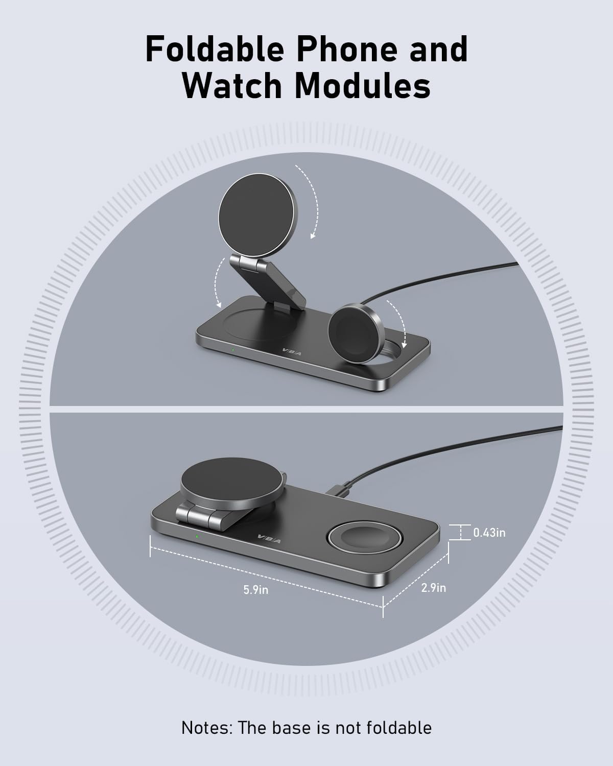 Thumbnail 4 de VBA 3-in-1 Wireless Charging Station 📱