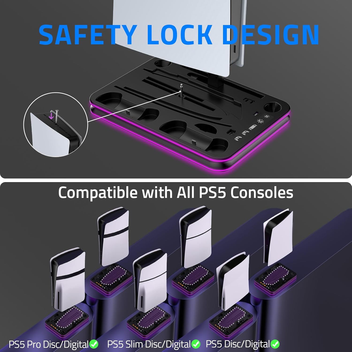 Detalle de All-in-1 Accessories Bundle for Playstation Portal: Charging, Protection and More for PS5
