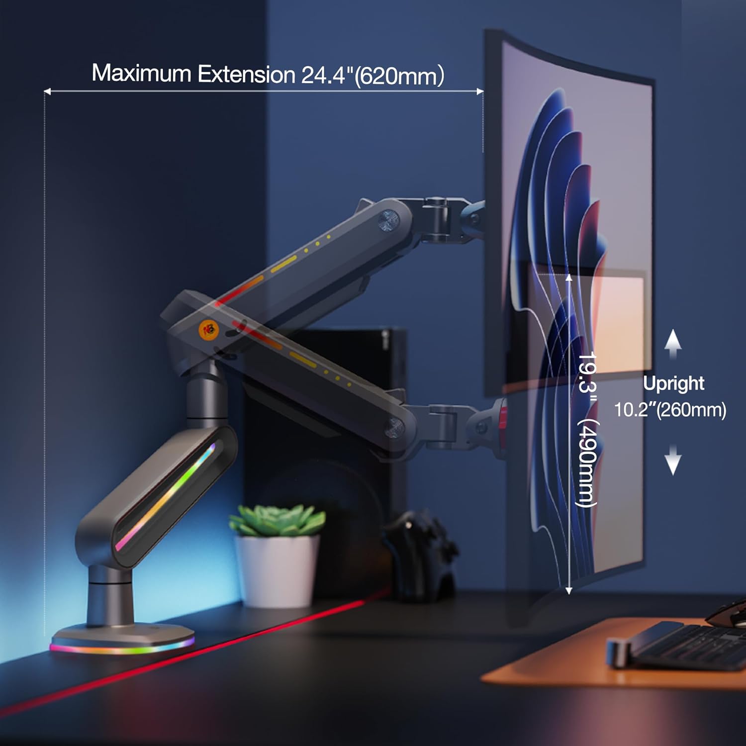Thumbnail 4 de NB ERGONOMIC Supporto per monitor 60 pollici