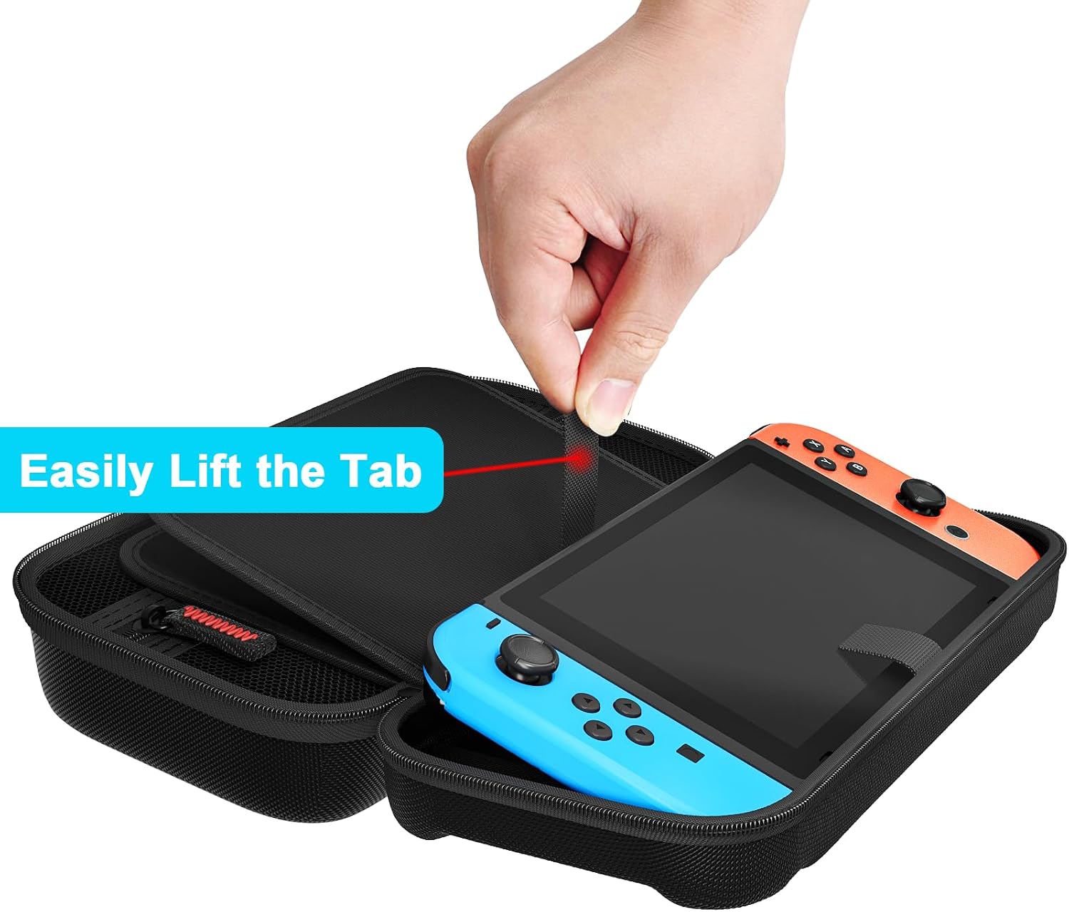 Detalle de daydayup Carrying Case for Nintendo Switch, 20‑slot