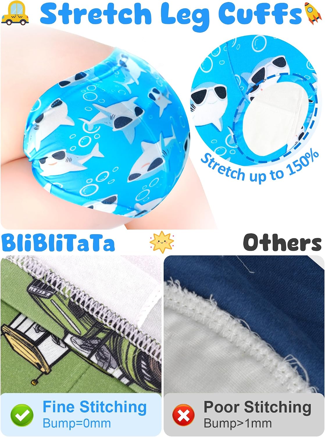 Thumbnail 6 de BliBliTaTa Potty Training Underwear for Boys, 7Y, Cotton Blend