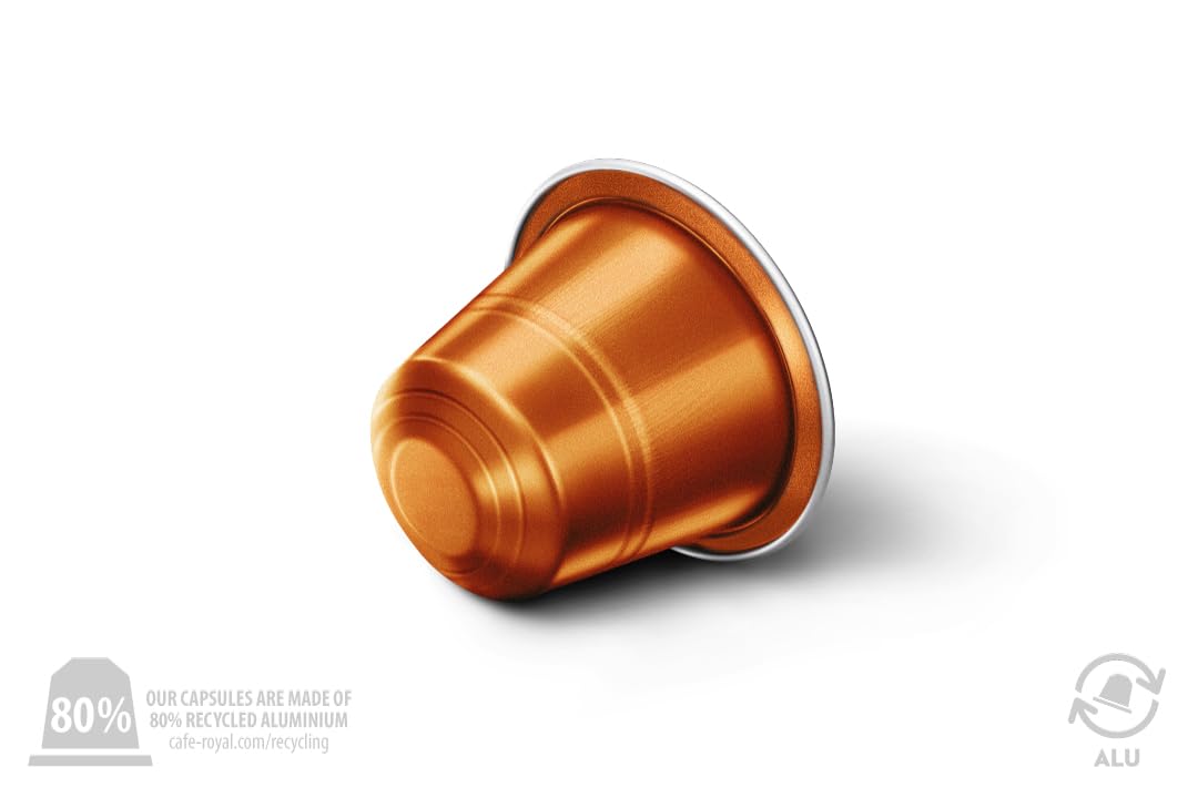 Detalle de Café Royal Espresso Forte – Nespresso-kompatible Kapseln, 36 Stück, 100% Arabica