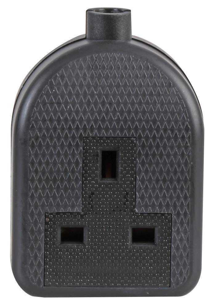 Detalle de PRO ELEC 0138-BK PELB1578 1-Gang Trailing Socket, 13A, 250V, Black