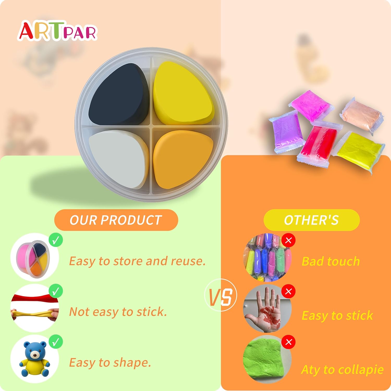 Thumbnail 5 de ARTPAR Air Dry Clay 12 Animals 🎨