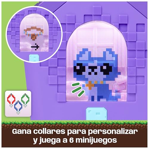Detalle 2 de Bitzee Doghouse: mascota digital interactiva con 15 cachorros que reaccionan al tacto