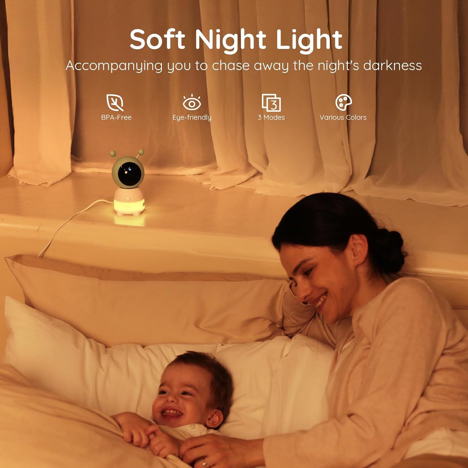 Thumbnail 2 de Boifun 2K Wifi Baby Monitor 5" screen