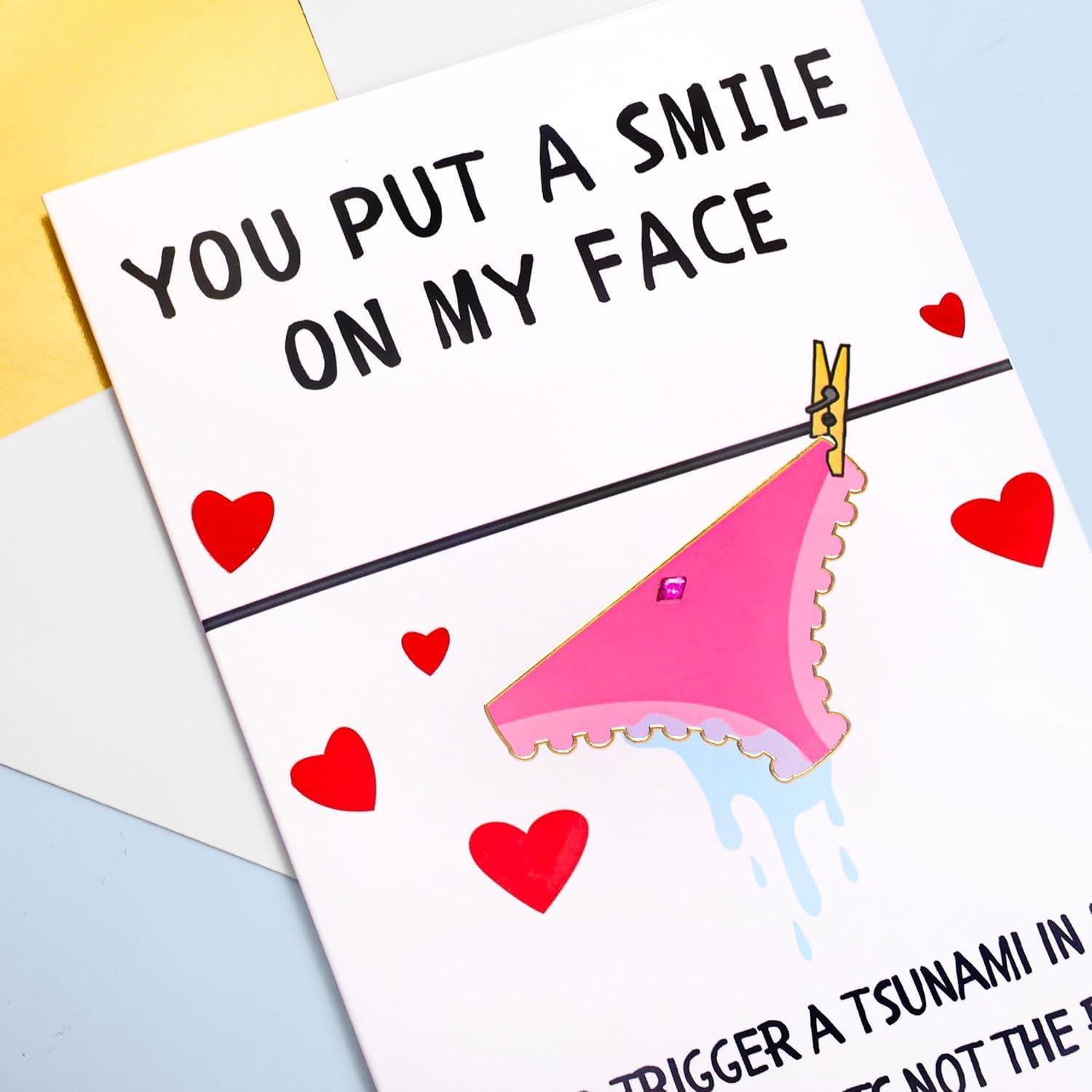 Detalle 2 de You Are My Penguin anniversary card, 5.7 x 5.7 inch