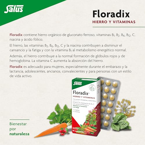 Thumbnail 3 de Salus Floradix 84 comprimidos Reduce cansancio