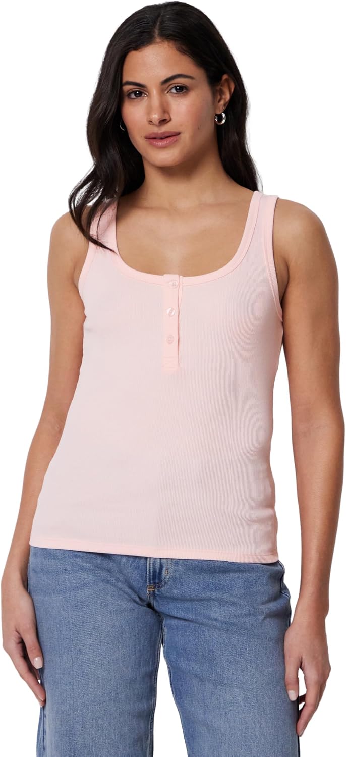 Thumbnail 6 de Amazon Essentials Damen Geripptes Ripp-Tanktop Henley aus Baumwolle – Slim Fit