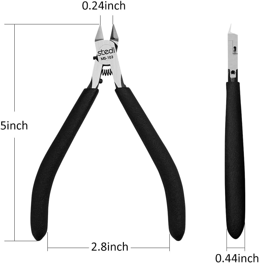 Thumbnail 2 de stedi stedi 5-inch Model Nippers à lame unique ultra-fine (boîtier de lame inclus) pour réparation et montage de maquettes plastiques