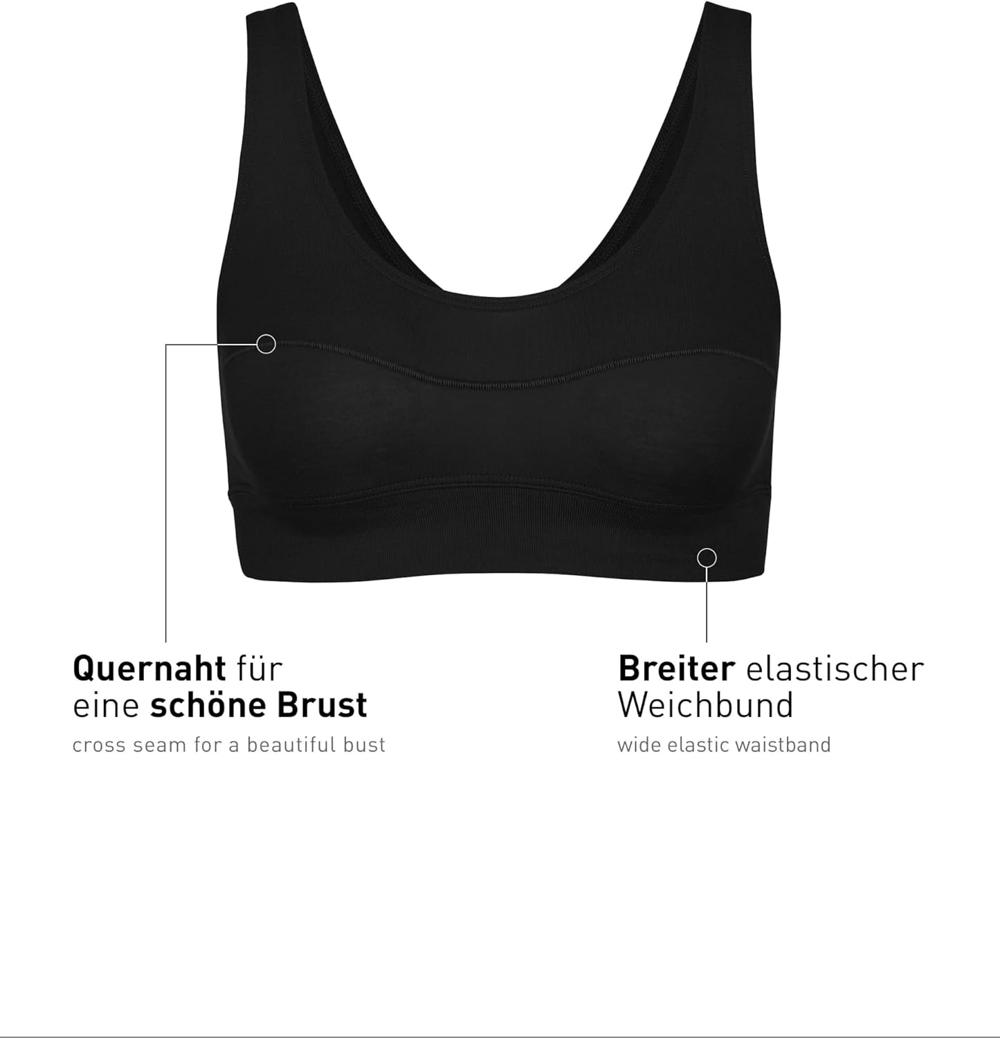 Detalle de Calida Elastic Bustier à Ceinture Souple pour Femme – Confort et Couture Transversale