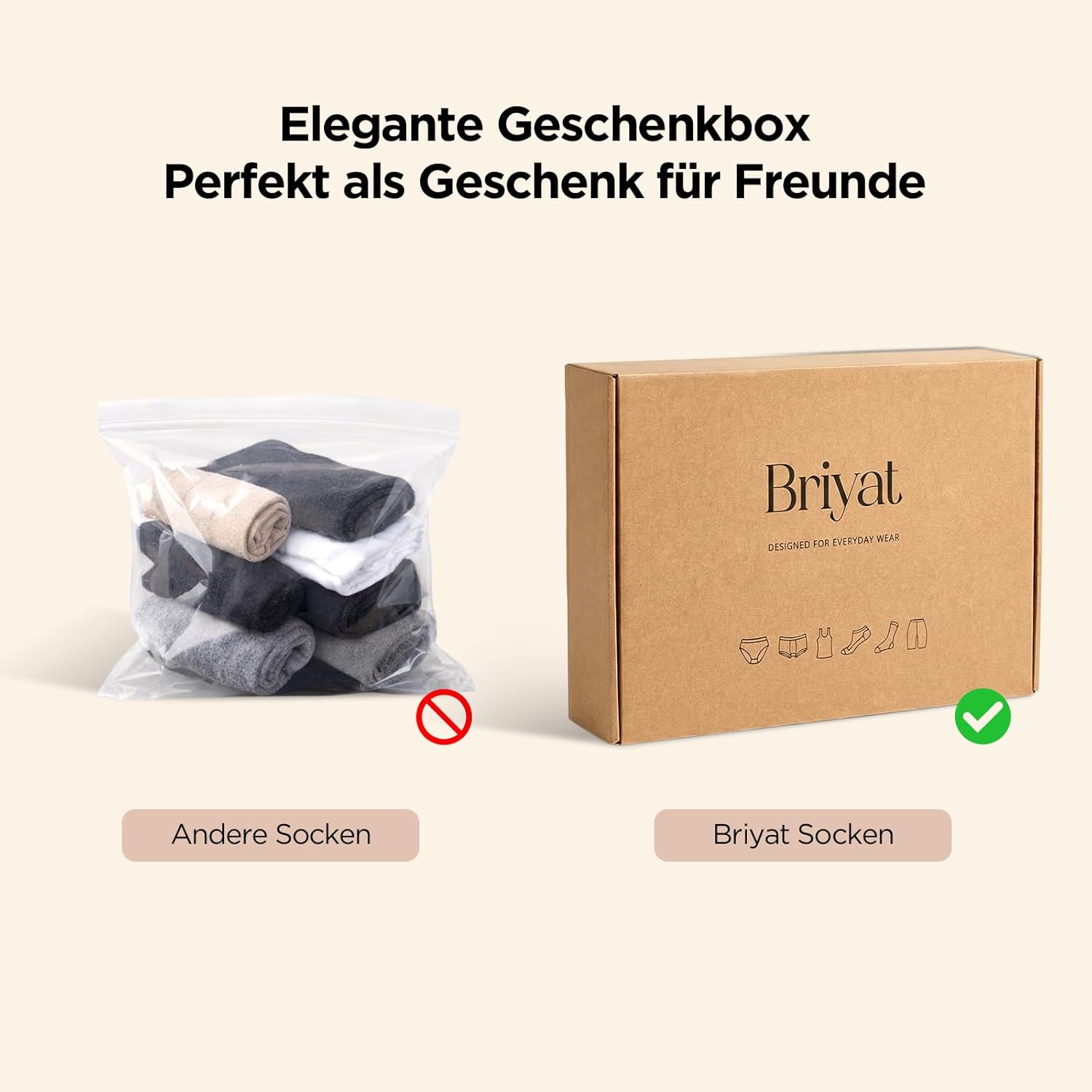 Thumbnail 5 de Briyat 5 paia di calzini sportivi da donna: comfort, traspirazione e vestibilità stabile