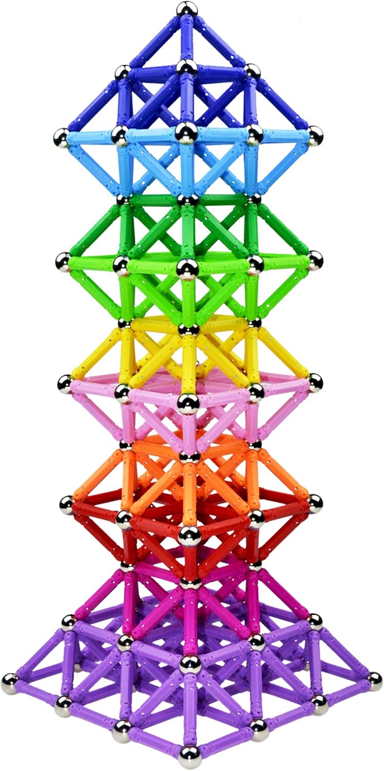 Detalle de Beicarin 150 bastoncini magnetici da costruzione 🧩