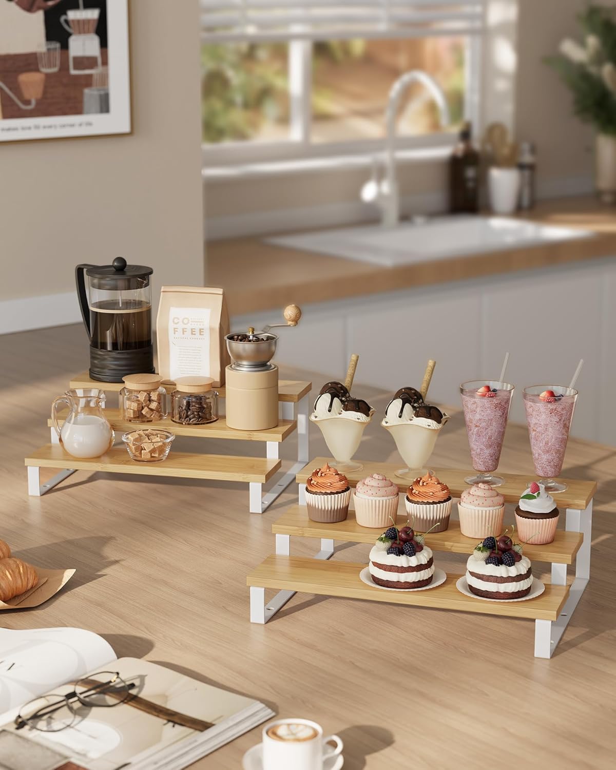 Detalle de SONGMICS Spice Rack 3-Tier set