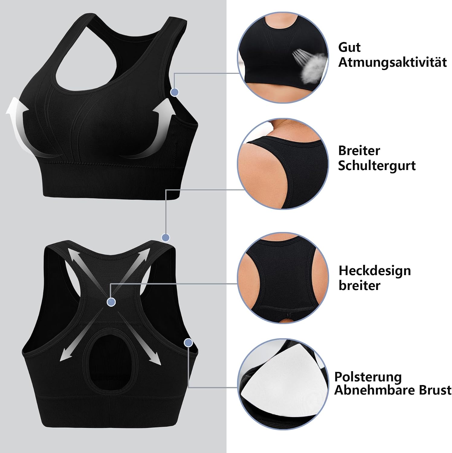 Thumbnail 2 de Litherday Brassière Sport Femme maintien et confort
