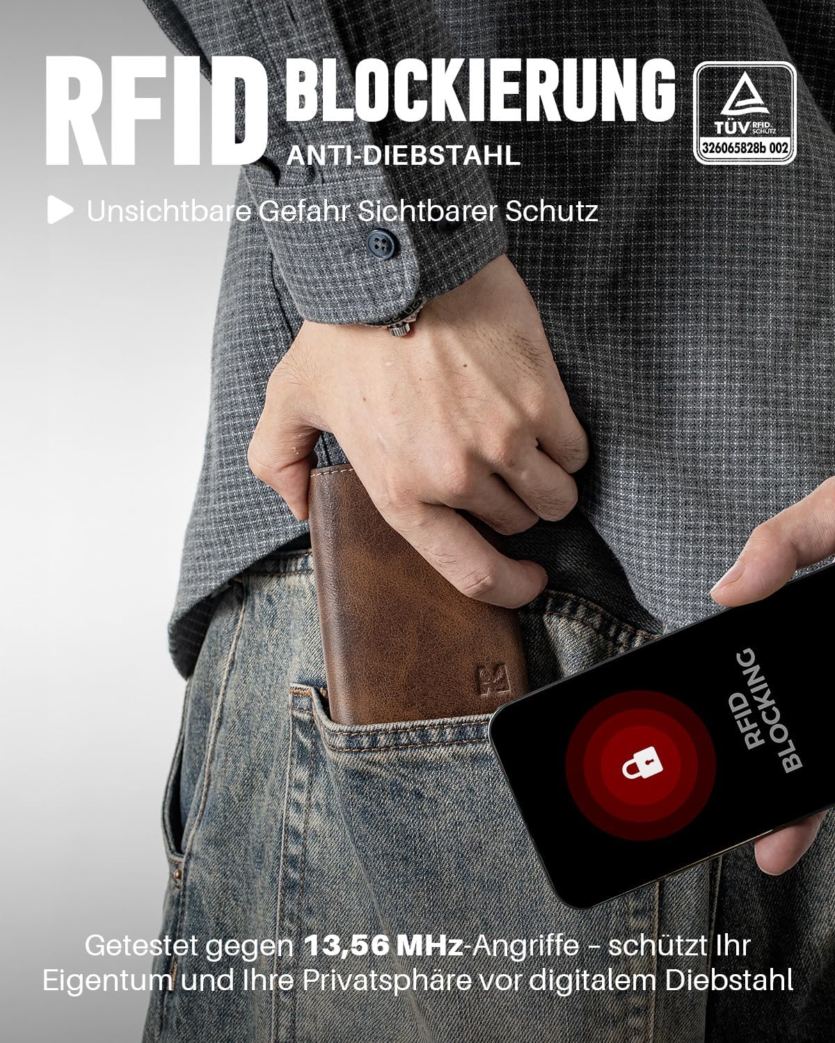 Thumbnail 5 de MYSHION Herren-Geldbörse mit RFID 10,3 cm