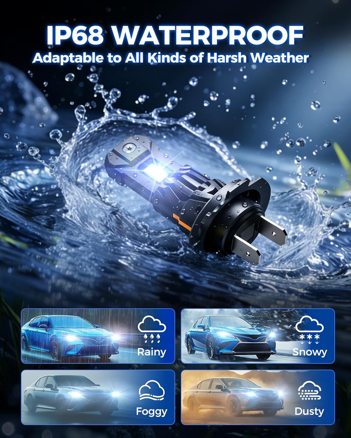 Thumbnail 5 de Marsauto Lampadine LED H7 40000LM, formato mini 1:1 – 2 pezzi