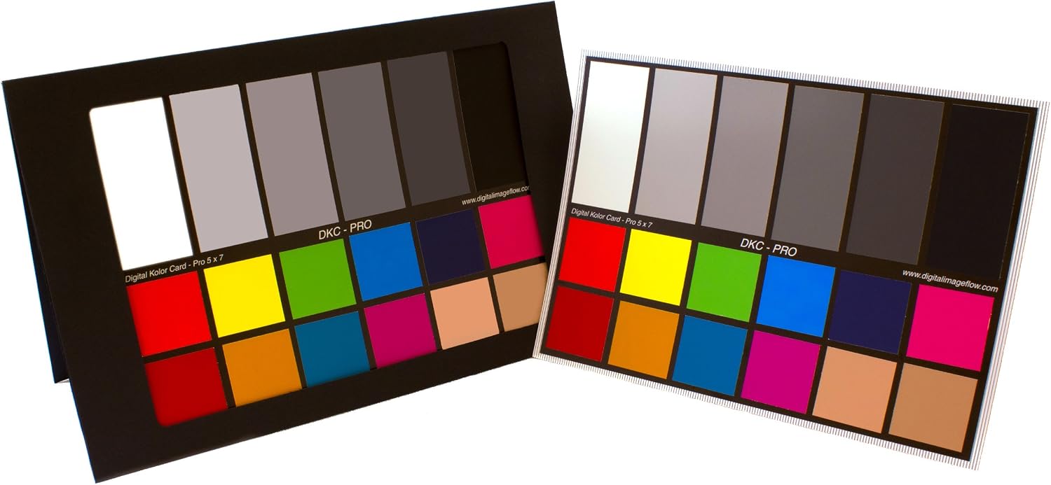 Thumbnail 3 de DGK Color Tools DKC-Pro カラーチャート 5インチ x 7インチ、18色パッチ・12%／18%グレー・スタンド付き