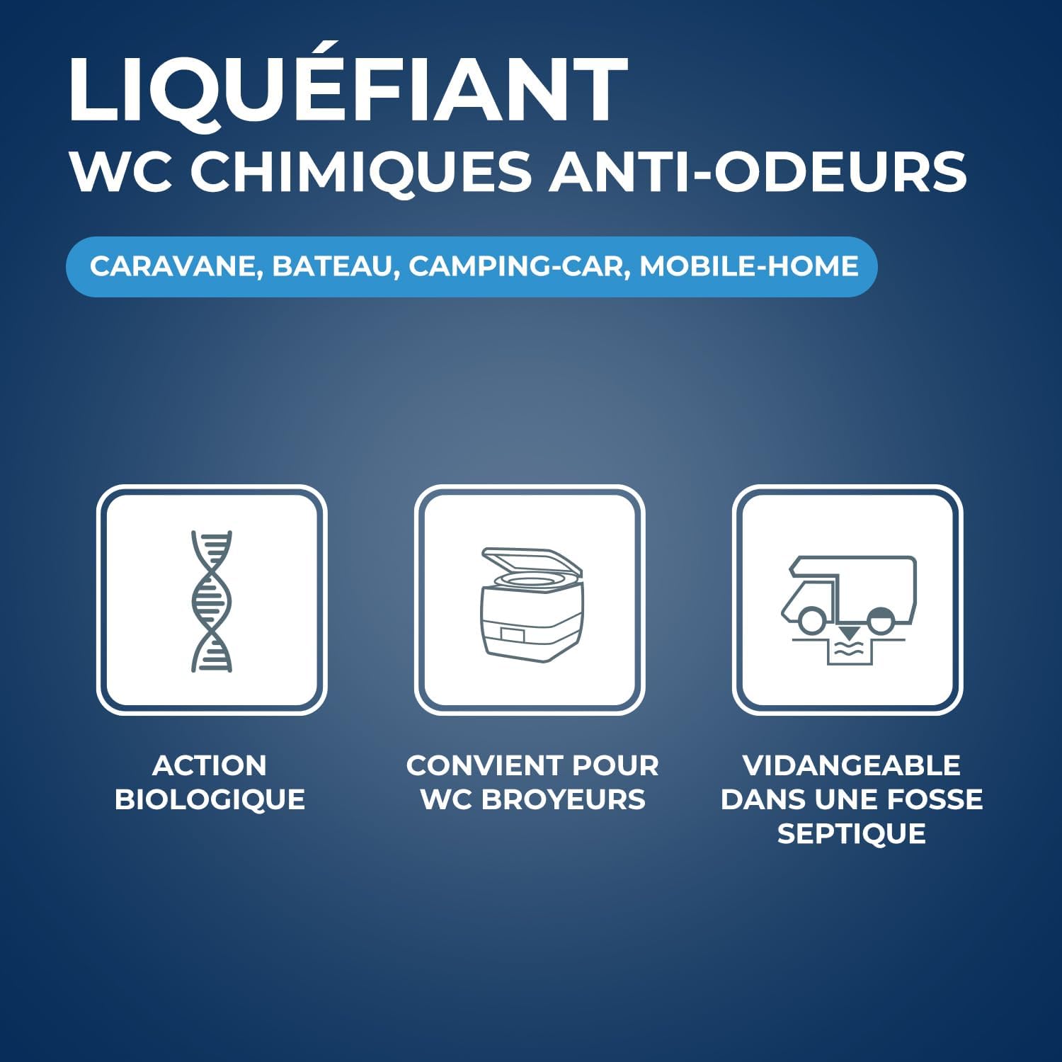 Detalle de STARWAX Liquéfiant désodorisant pour WC chimiques 1L — liquéfie les matières et réduit les odeurs grâce à une action enzymatique