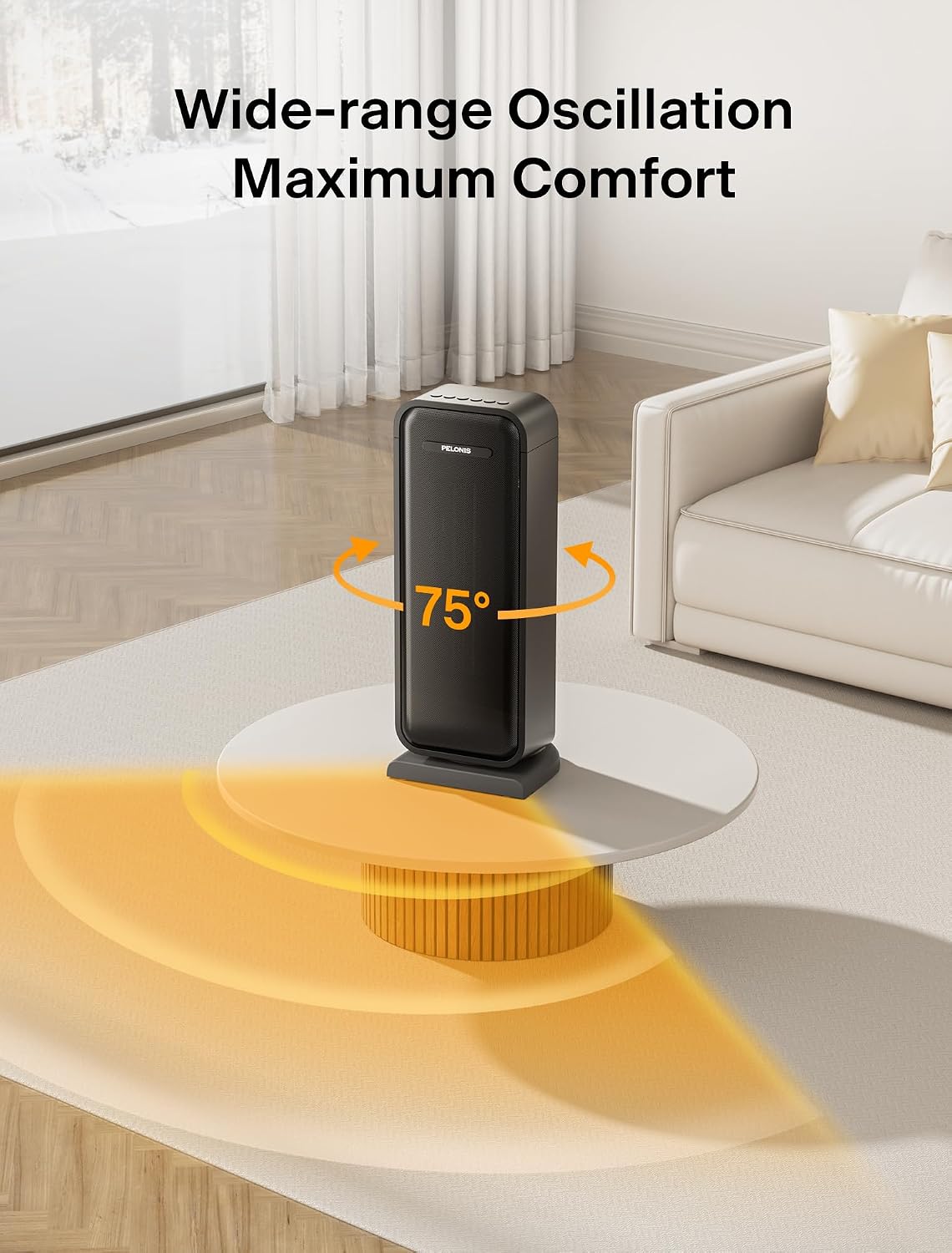 Thumbnail 3 de Pelonis 1500W Electric Space Heater