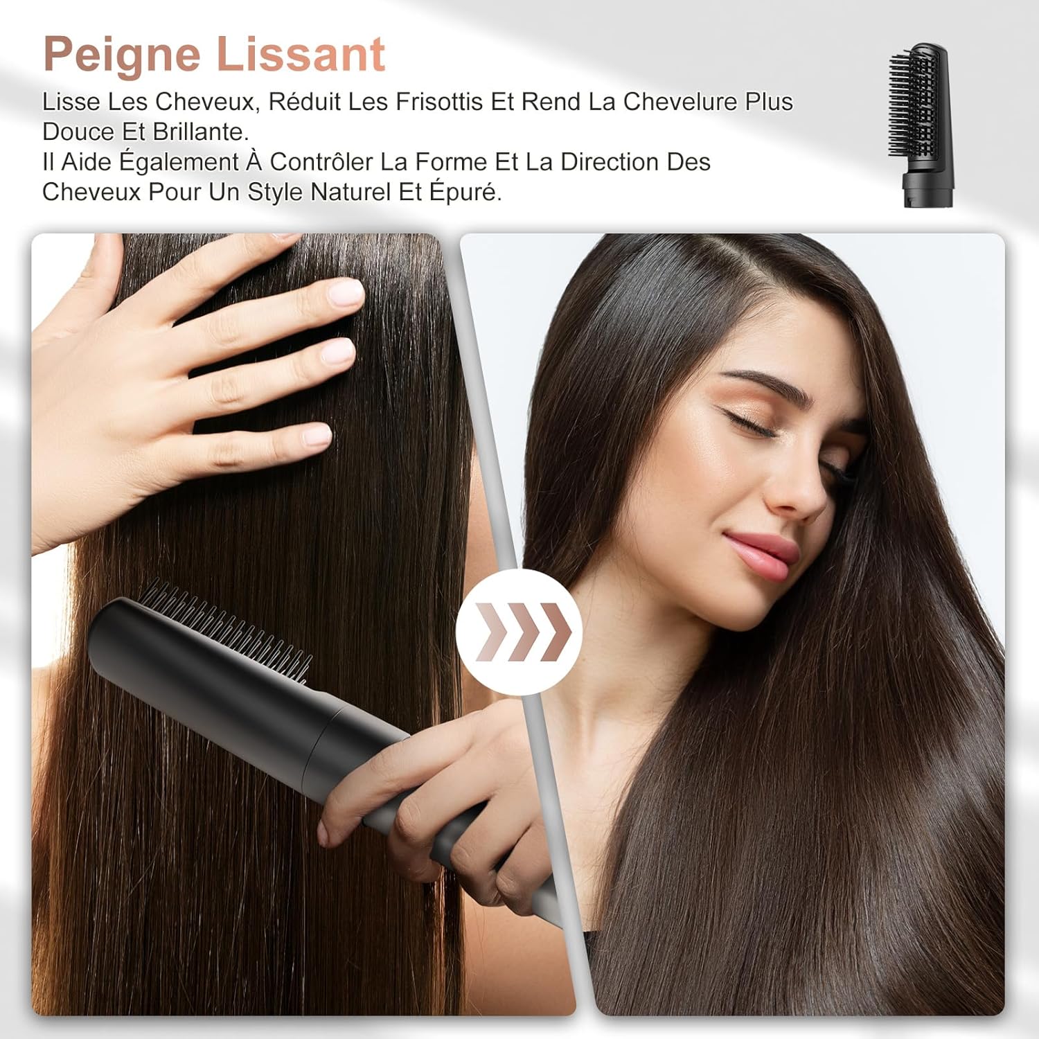 Thumbnail 6 de Air Styler 6 en 1 – Sèche-cheveux & pose coiffure rapide, 110 000 tr/min, kit 6 accessoires pour salon à domicile