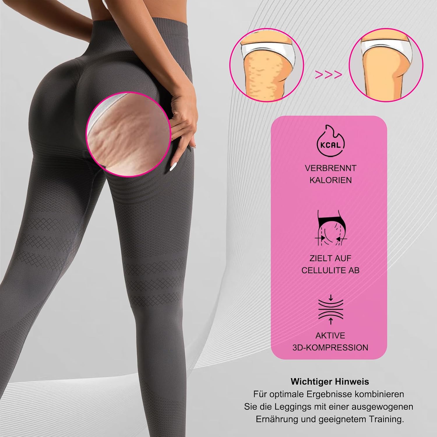 Thumbnail 2 de Cellumove 3D Leggings Anti Cellulite Kompression Damen – Bequeme Push Up Sportleggings