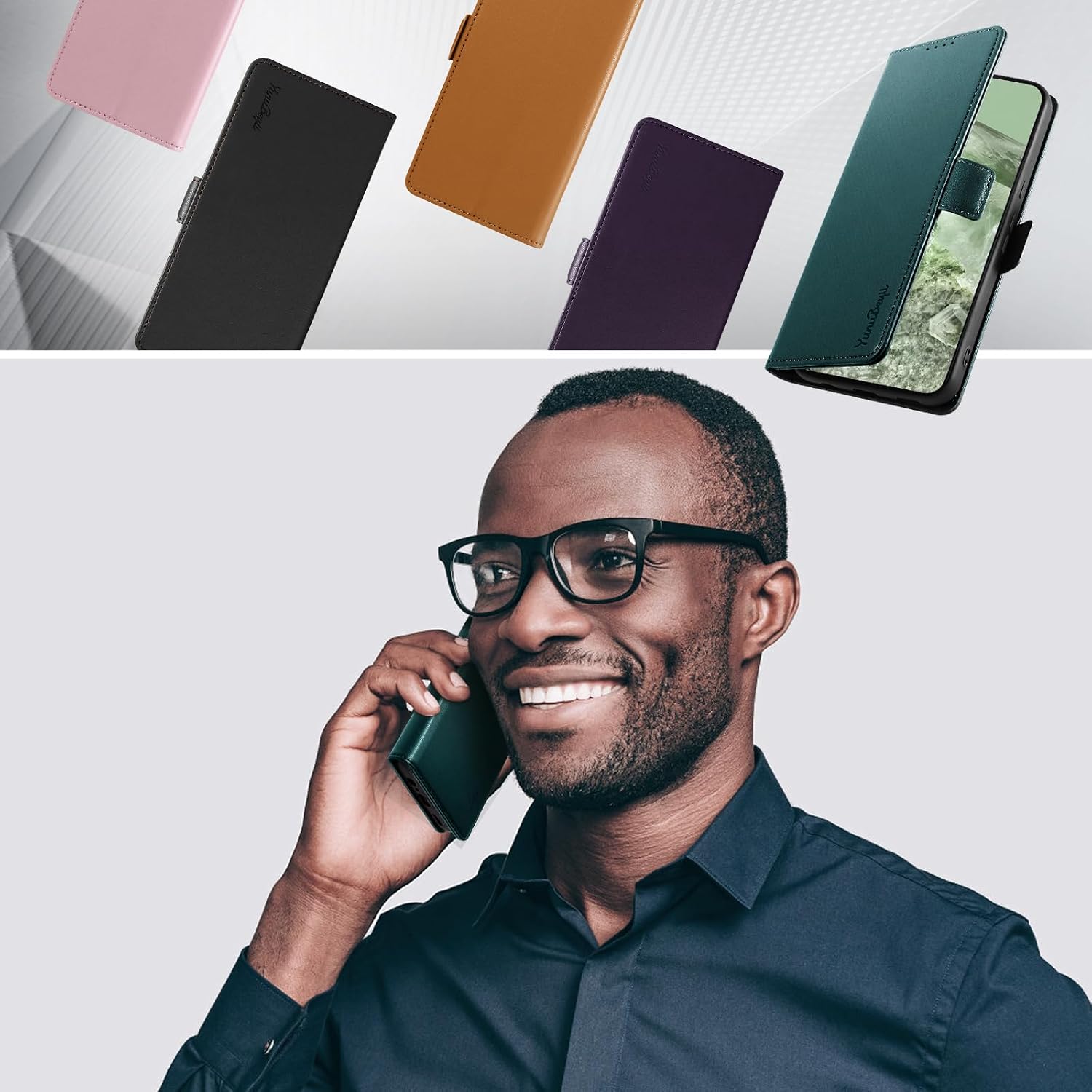 Detalle 2 de Yunubeyii Pixel 8 wallet flip case