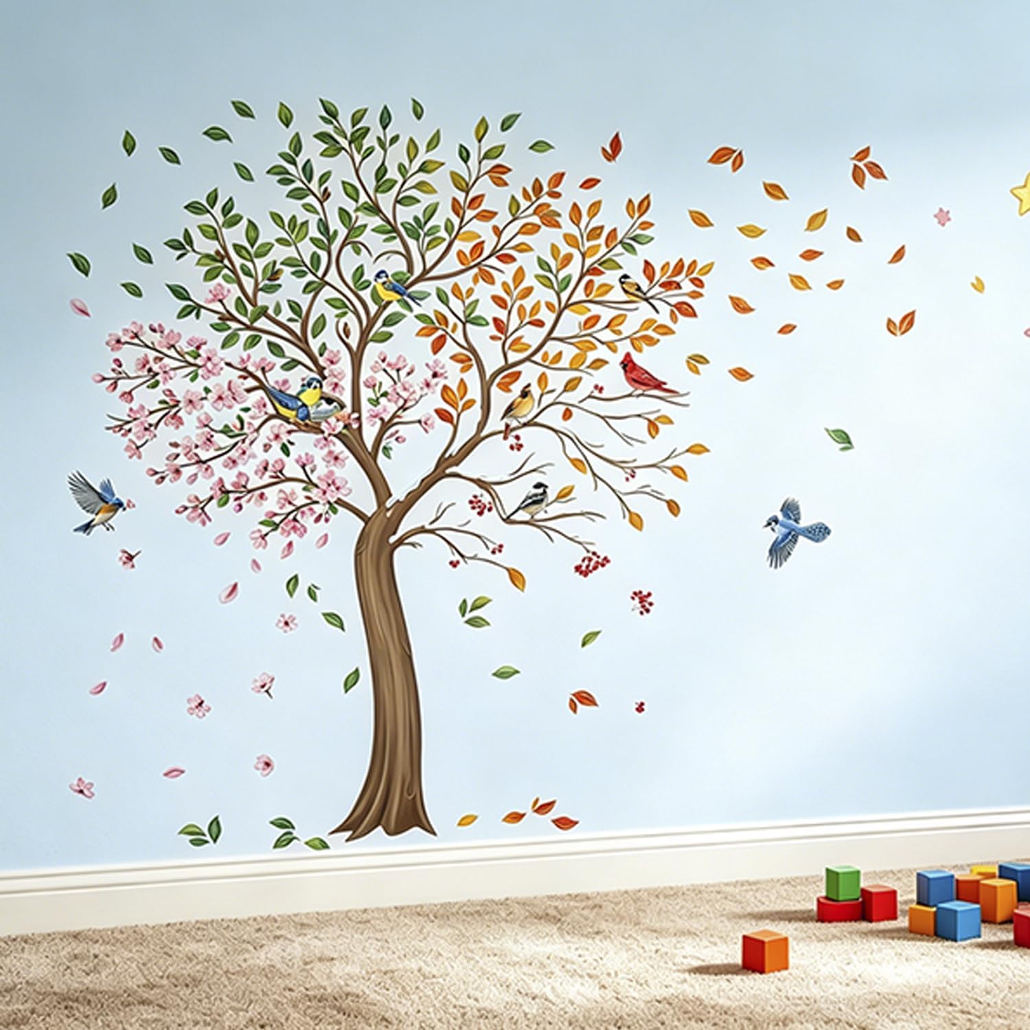 Detalle de Tree Wall Decals, 55 × 53 in