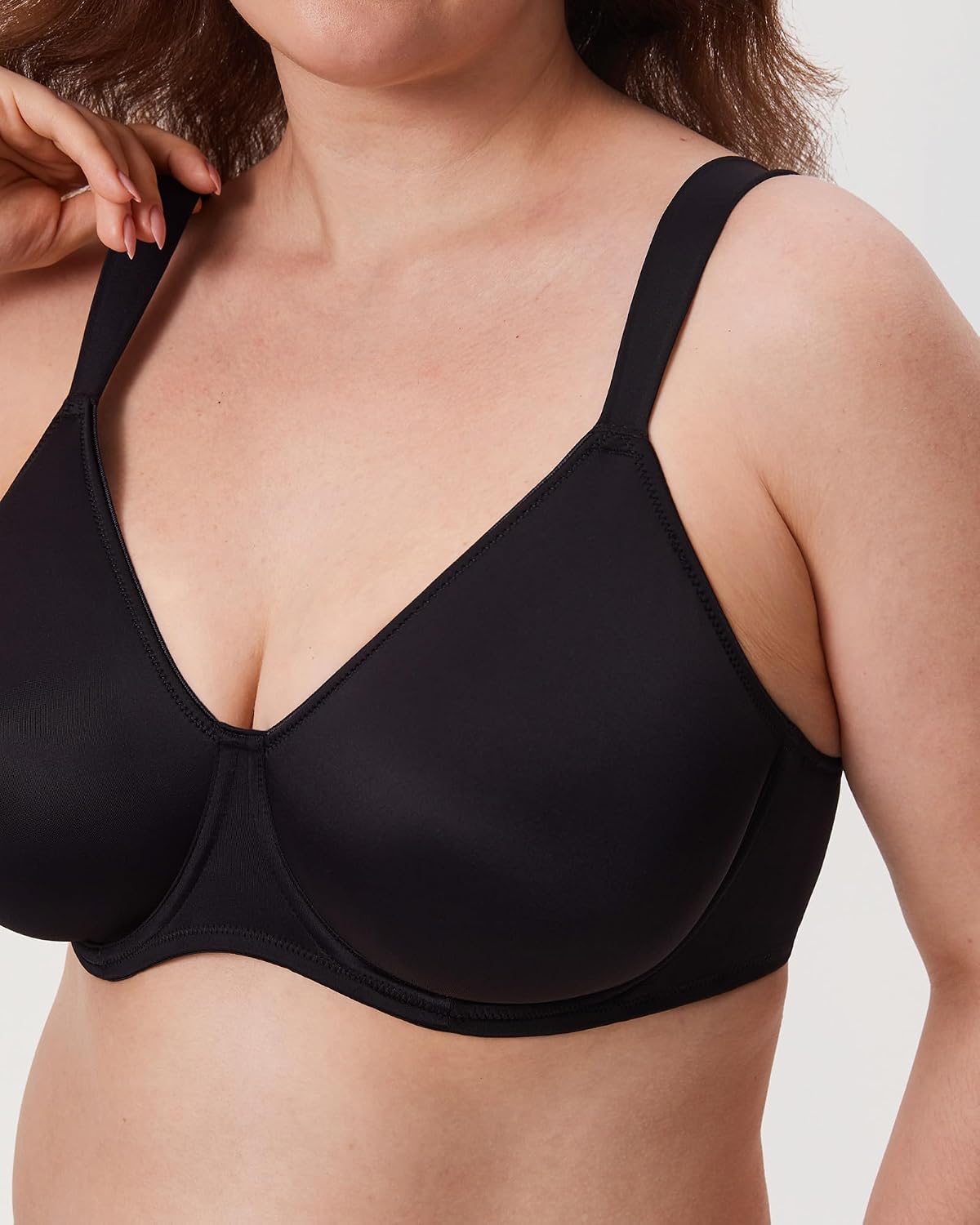 Detalle de DELIMIRA Femme soutien-gorge minimiseur grande taille à armature, maintien et tasse lisse