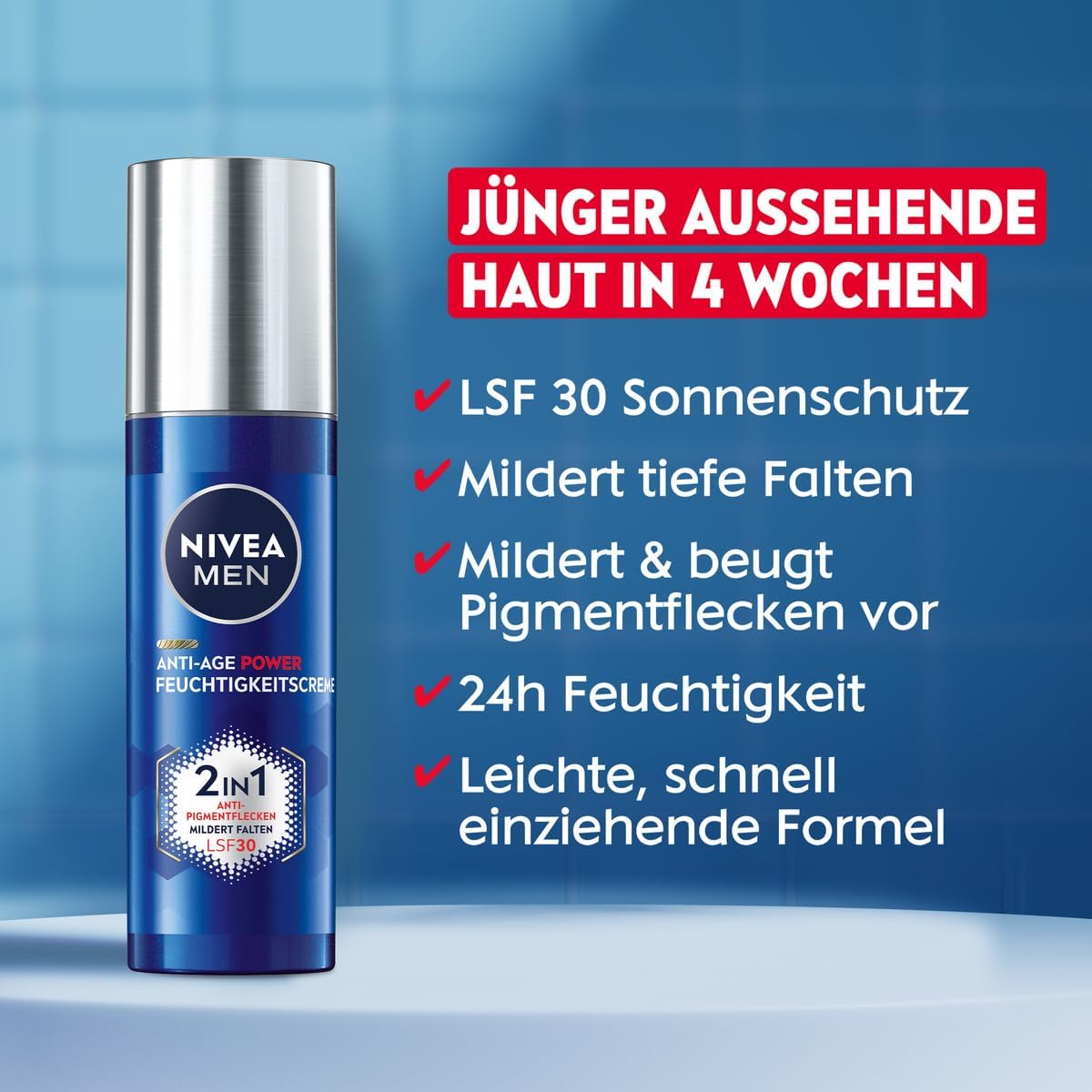 Thumbnail 2 de NIVEA MEN Anti-âge 2 en 1 Power : crème de jour hydratante avec SPF 30