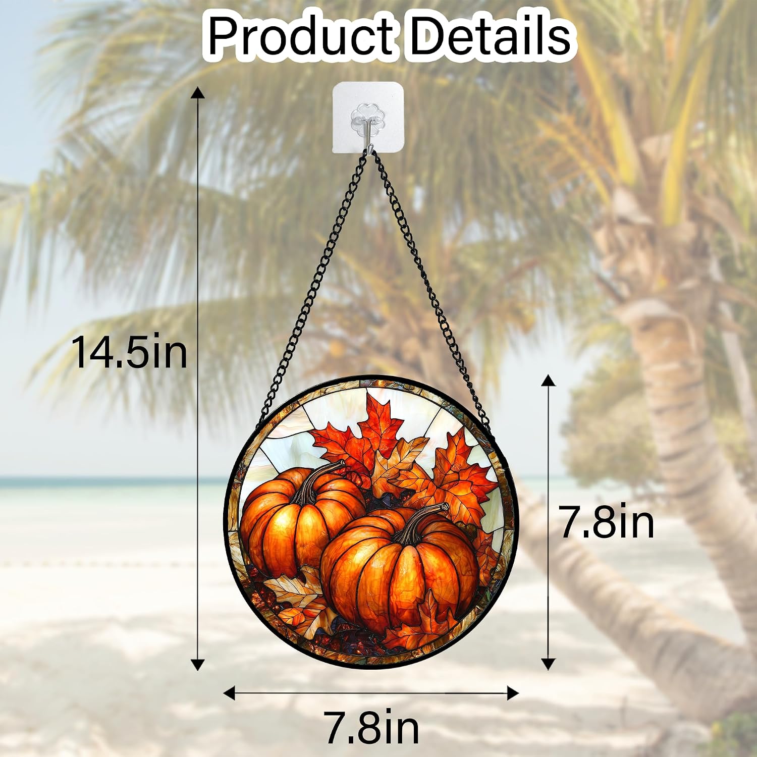 Thumbnail 6 de Stained Glass Suncatcher, 7.8-Inch