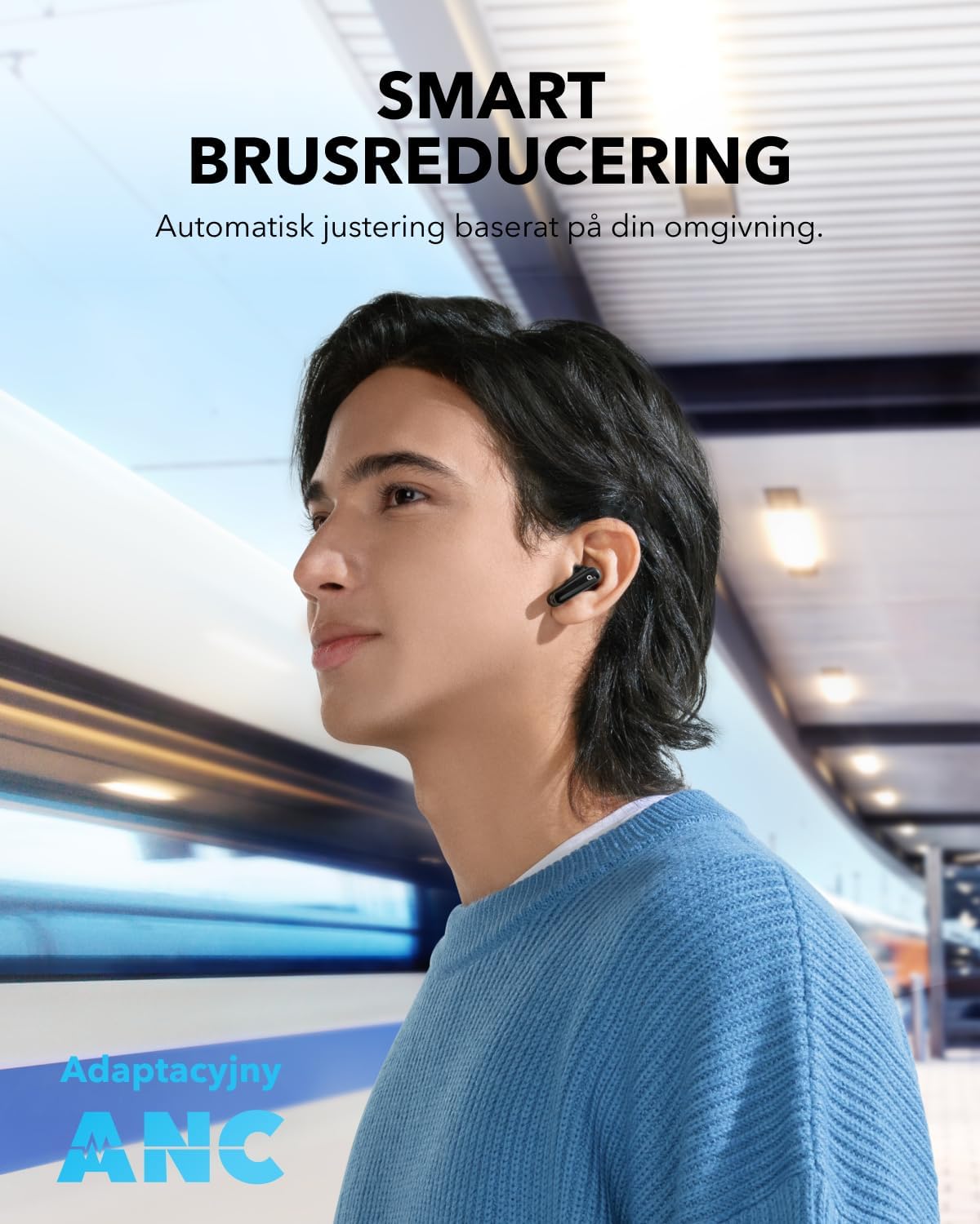 Thumbnail 3 de Anker soundcore P40i in-ear-hörlurar med adaptiv ANC och 60 timmars speltid