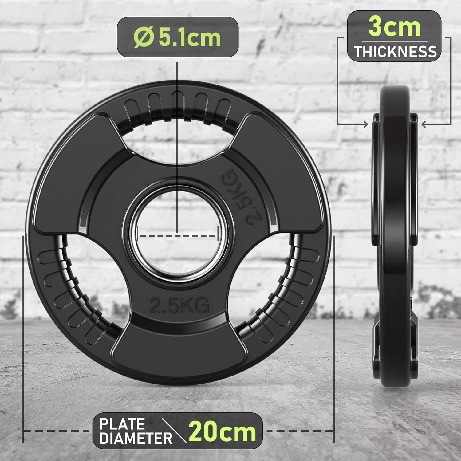 Thumbnail 5 de PhysKcal Olympic weight plates 25kg set