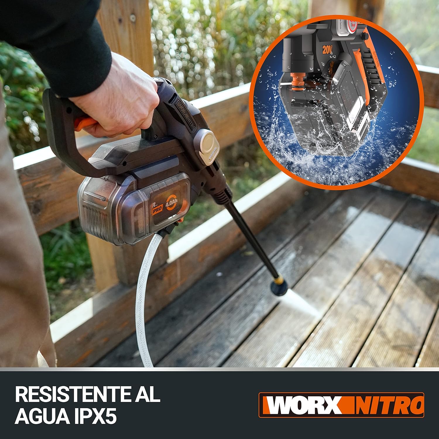 Thumbnail 6 de WORX Hydroshot 20V MÁX | Hidrolimpiadora portátil para limpieza