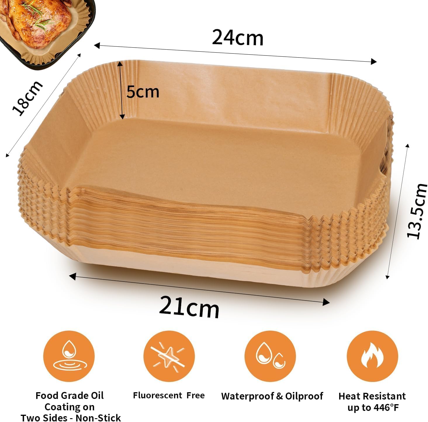 Thumbnail 1 de Ninja AF300UK/AF400UK 150pc air fryer liners