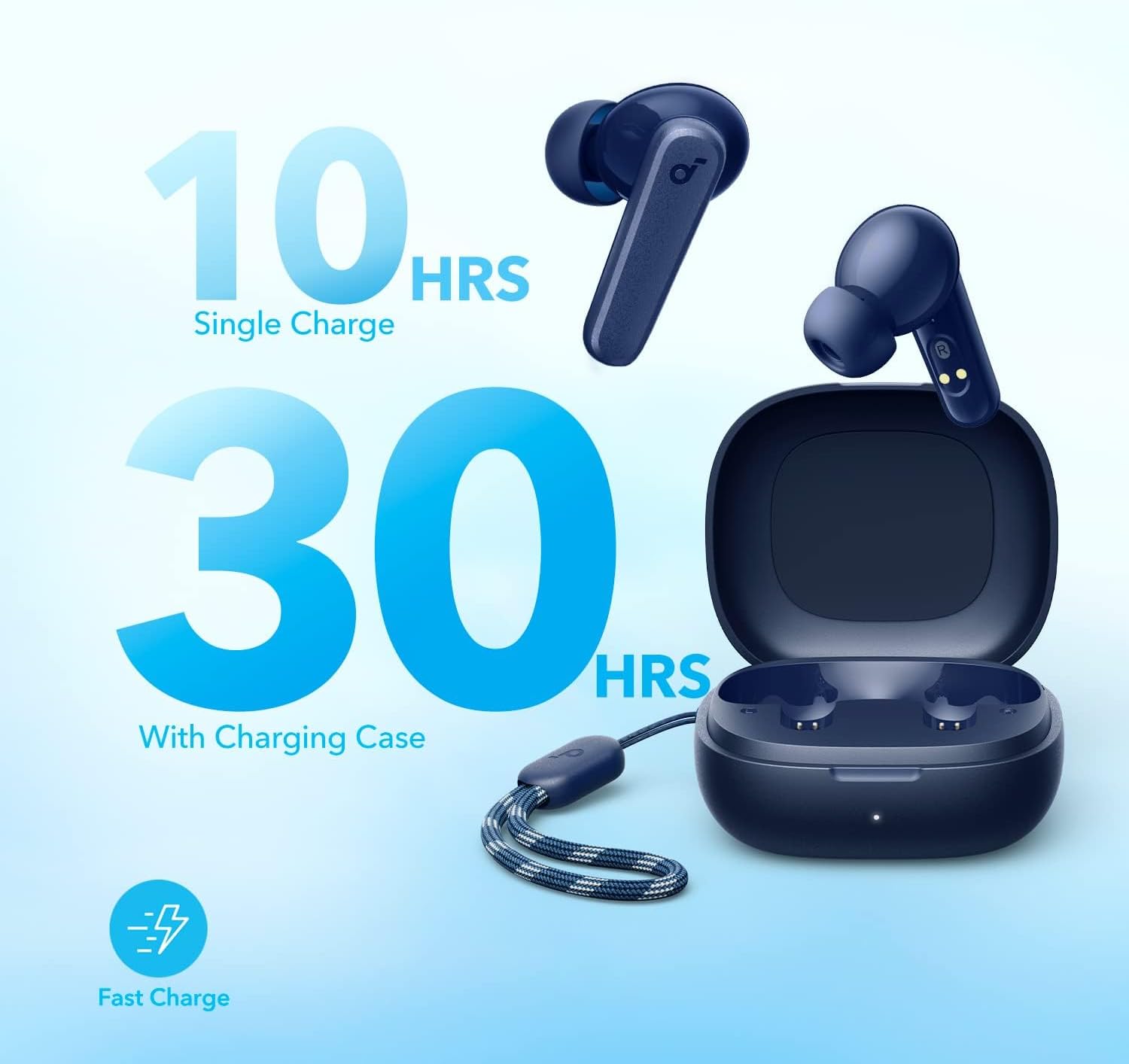 Detalle de Anker soundcore P20i True Wireless Earbuds, Bluetooth 5.3, IPX5, 30H