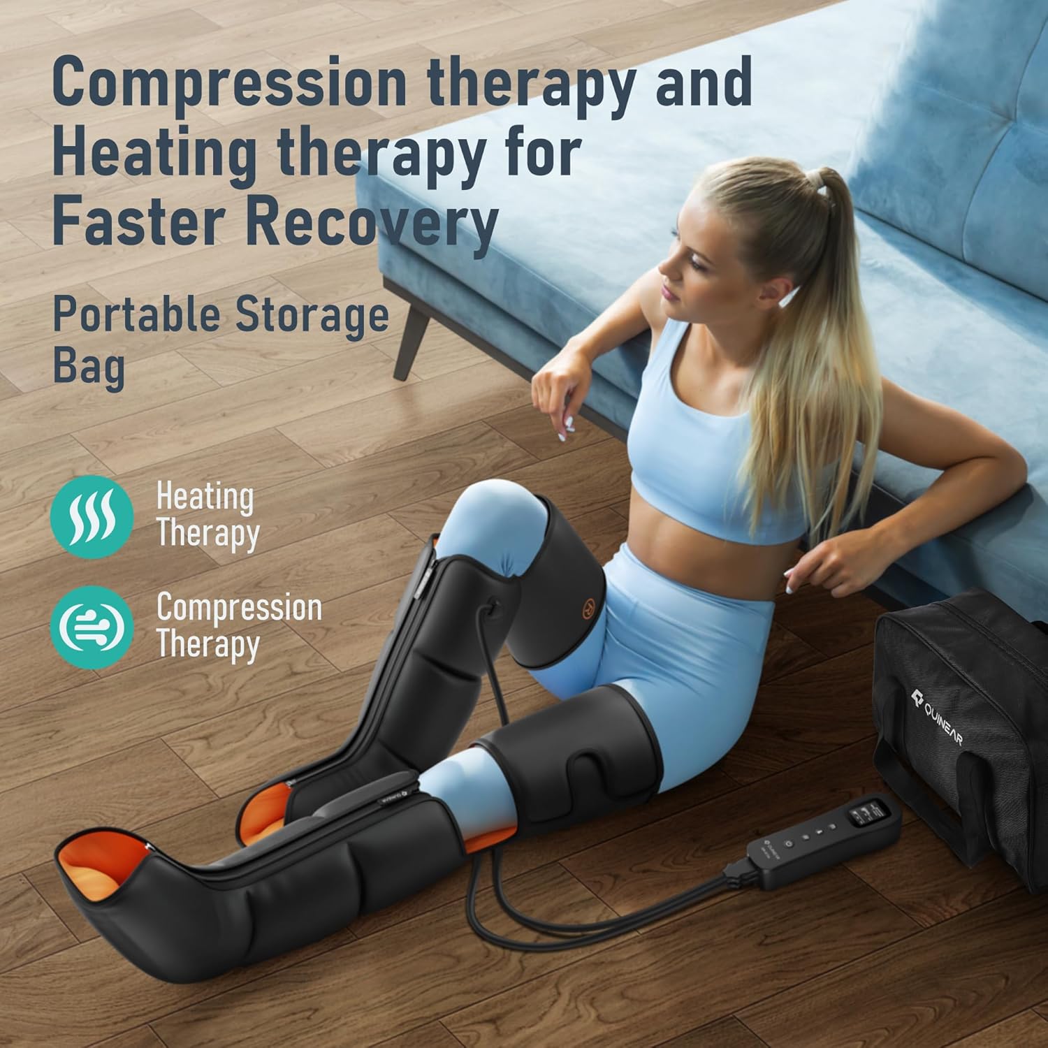 Detalle 2 de QUINEAR Leg Massager 3-in-1 with Heat