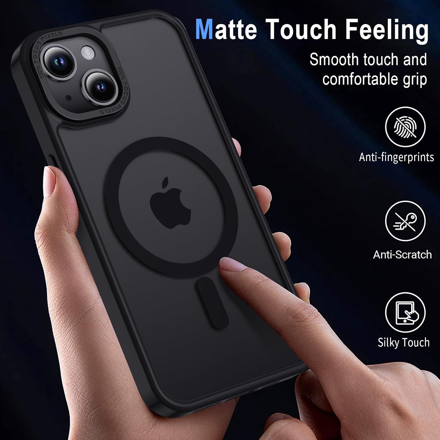 Thumbnail 4 de XTCASE Cover Magnetica per iPhone 14 con compatibilità MagSafe – Custodia posteriore opaca, antiurto e sottile