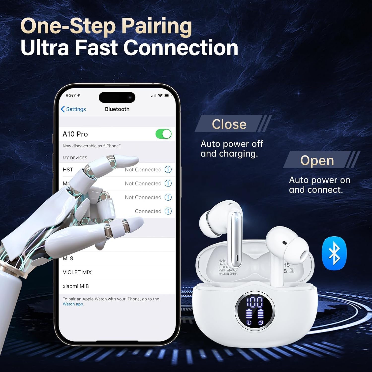 Thumbnail 6 de Fhumsh Wireless Earbuds with Bluetooth 5.3