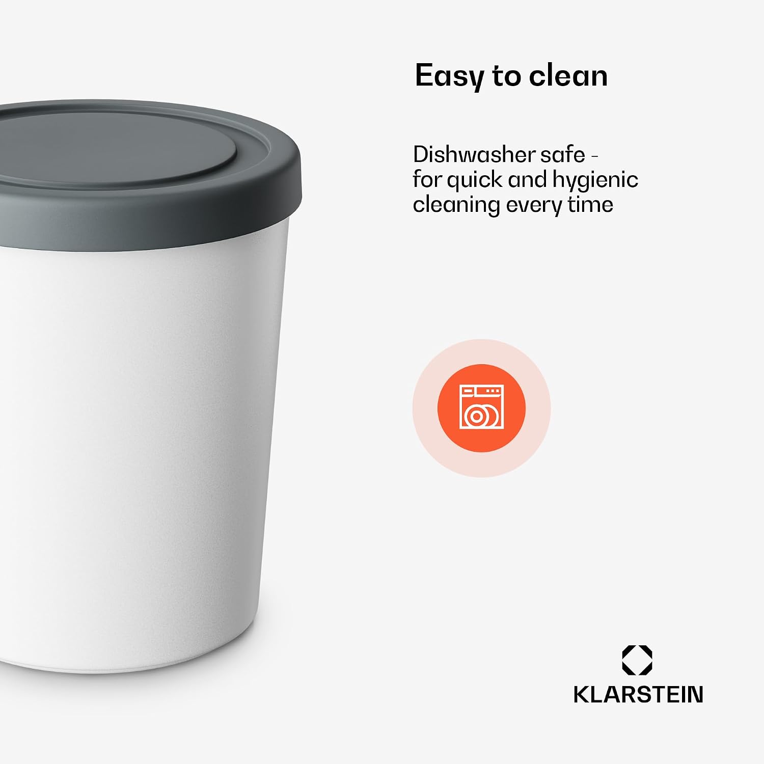 Thumbnail 5 de Klarstein SY-SIC-001 Ice Cream Containers, 2 x 1L Plastic Tubs with Lids