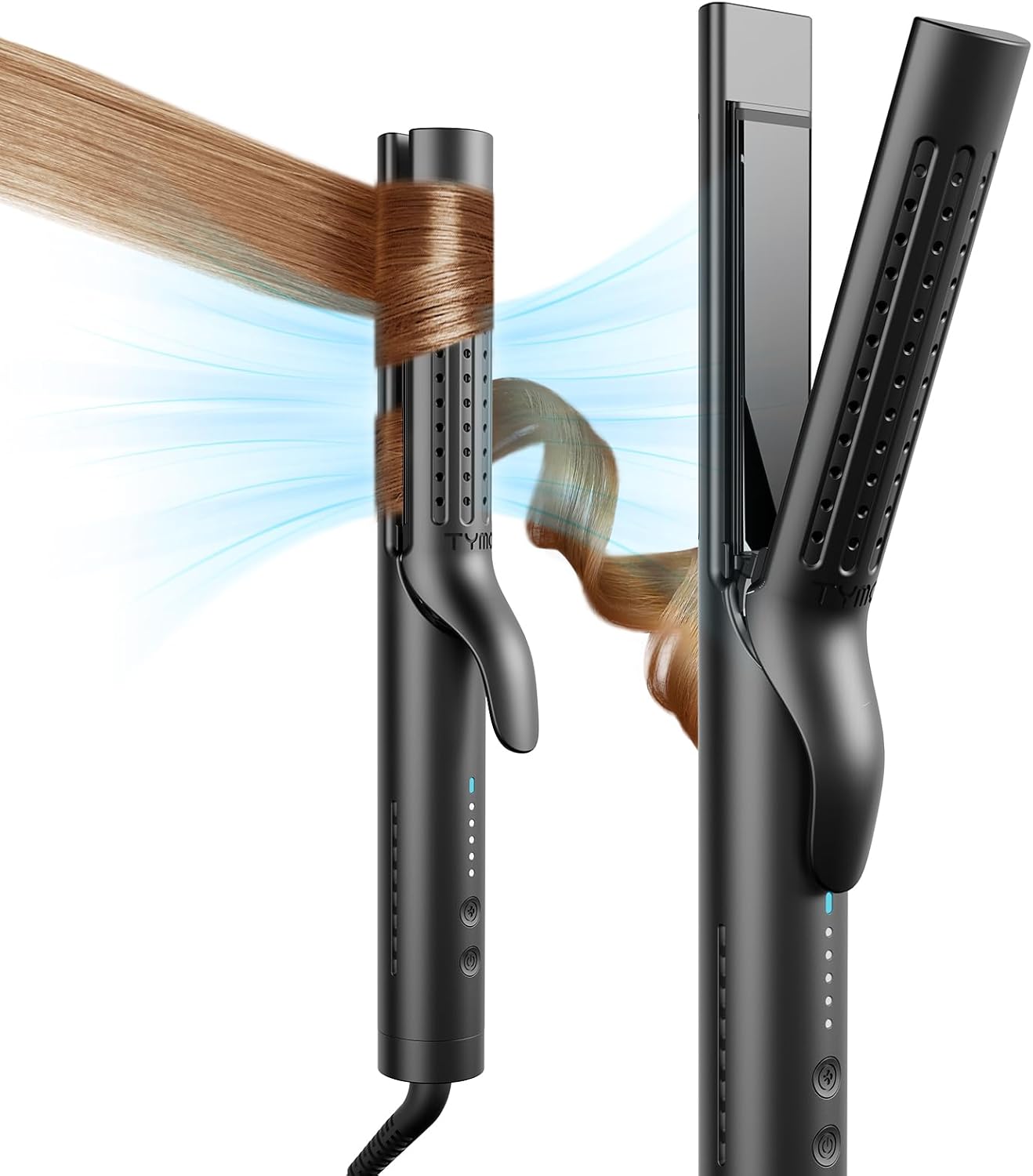 Detalle de TYMO HC506D Airflow 2.0 2-in-1 Hair Straightener and Curler, Dual Voltage