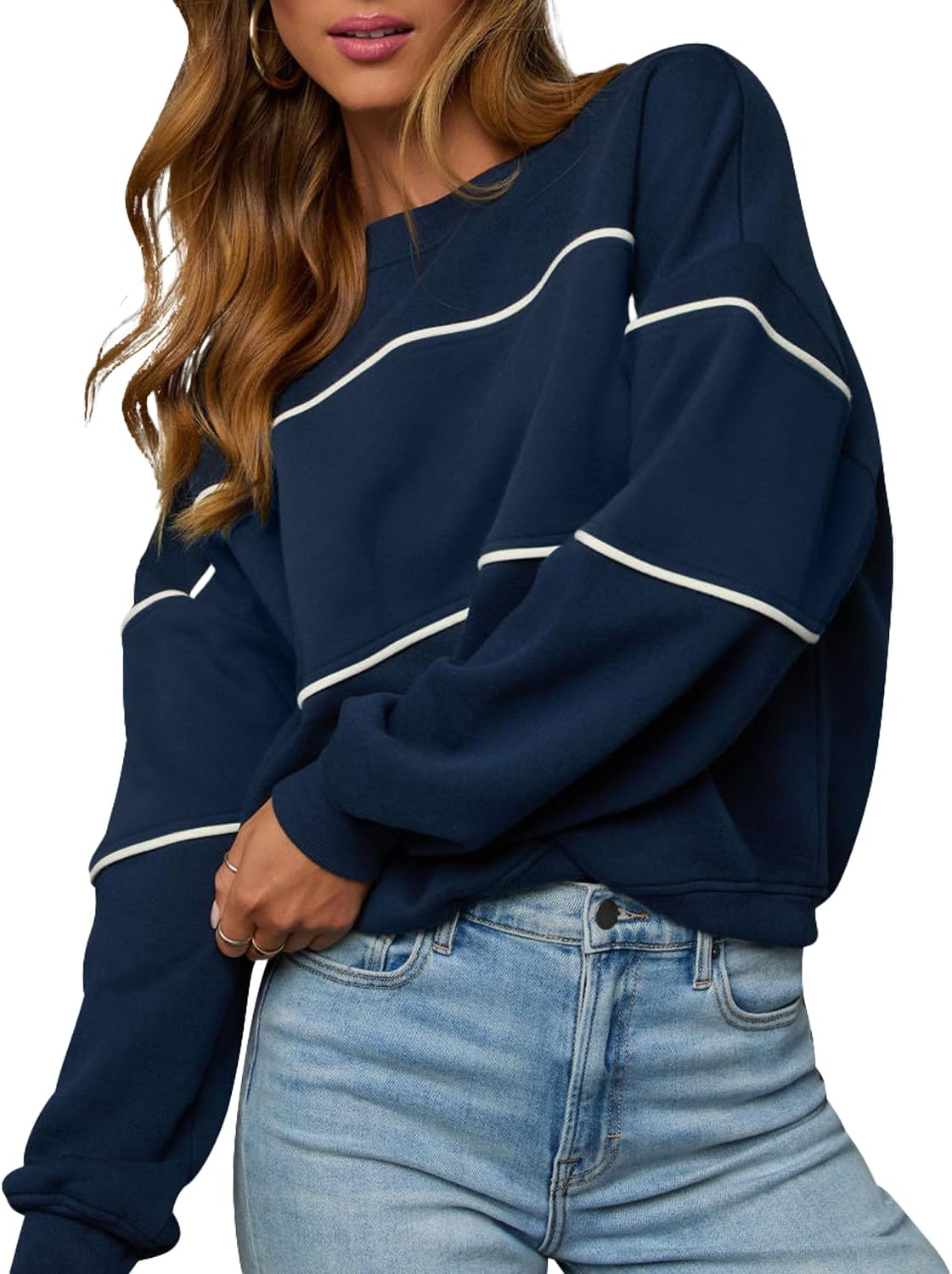 Thumbnail 4 de LACOZY Oversized Colour Block Sweatshirt for Women