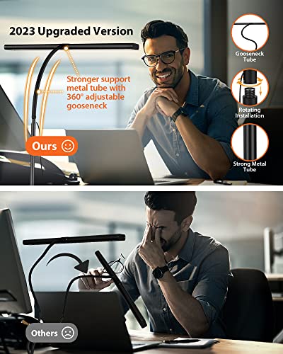 Thumbnail 5 de iFalarila 160 LED lámpara de escritorio con pinza y mando a distancia (70 cm, cuello flexible 360°)