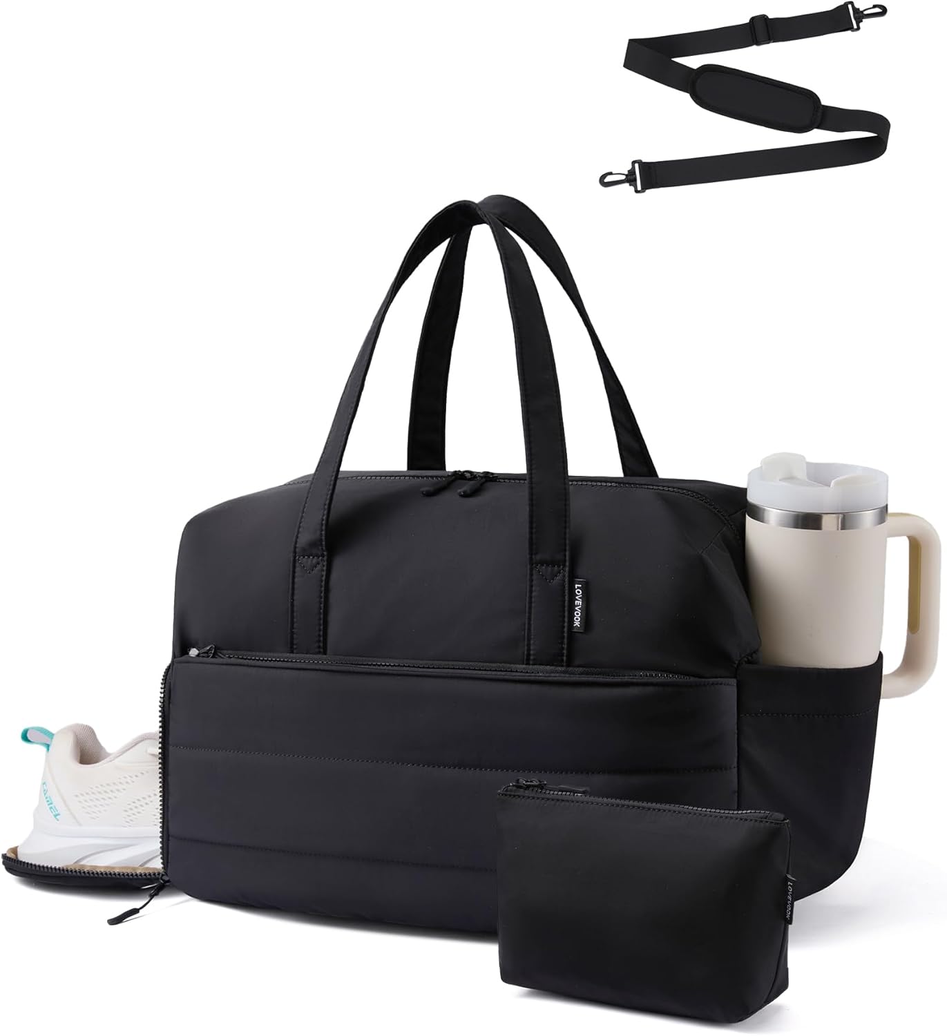 Thumbnail 6 de LOVEVOOK Sporttasche/Weekender klein für Damen – handgepäcktaugliche Reisetasche mit Schuhfach