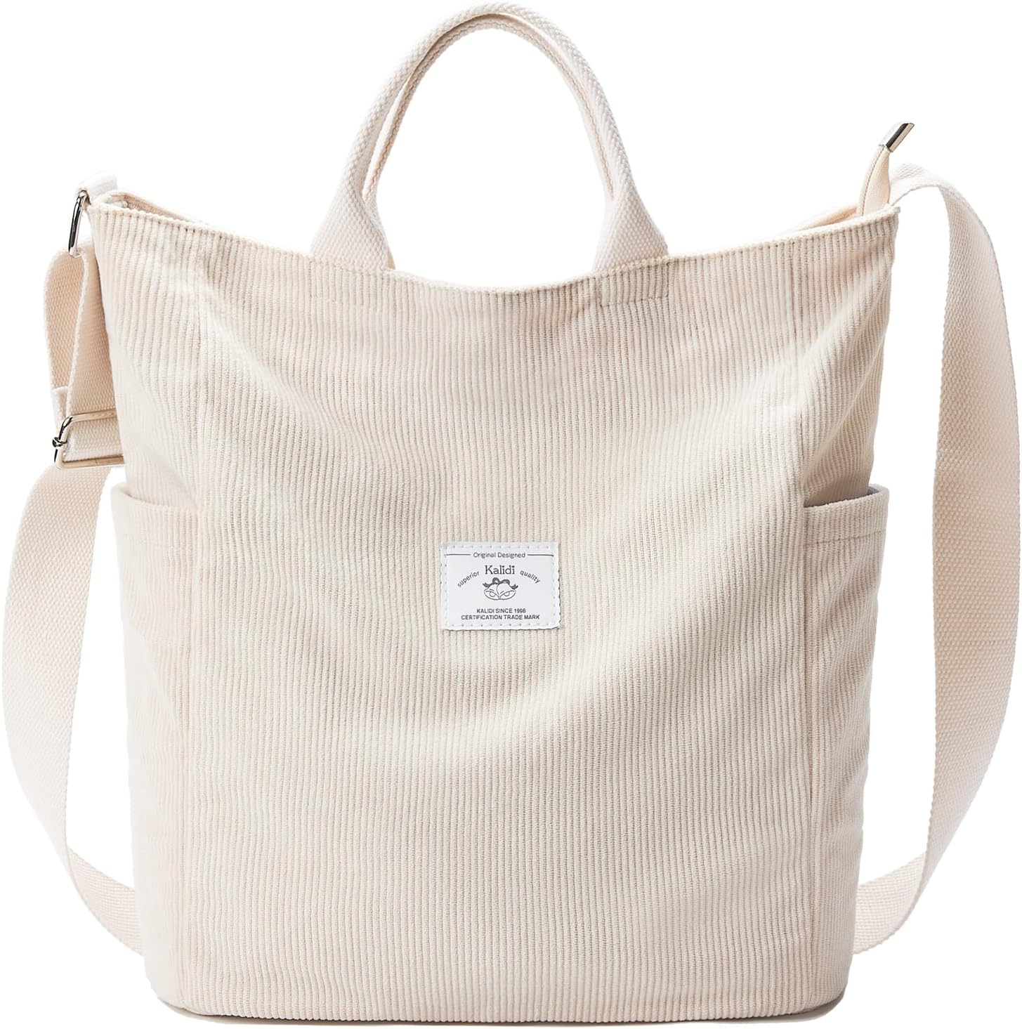 Detalle de KALIDI Handtasche Canvas Shopper 15x6x16 Zoll